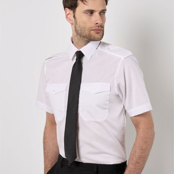 Tailored Fit Short Sleeved Pilot Shirt Thumbnail