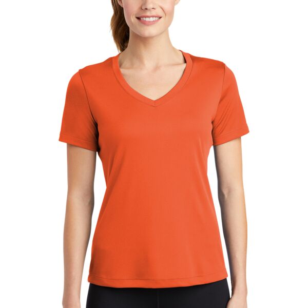 Saugus Strong Dry Fit V-Neck - Ladies Thumbnail