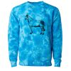 Unisex Midweight Tie-Dyed Crewneck Sweatshirt Thumbnail