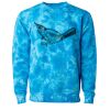 Unisex Midweight Tie-Dyed Crewneck Sweatshirt Thumbnail
