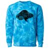 Unisex Midweight Tie-Dyed Crewneck Sweatshirt Thumbnail