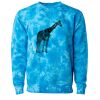 Unisex Midweight Tie-Dyed Crewneck Sweatshirt Thumbnail