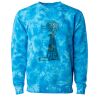 Unisex Midweight Tie-Dyed Crewneck Sweatshirt Thumbnail