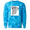 Unisex Midweight Tie-Dyed Crewneck Sweatshirt Thumbnail