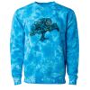Unisex Midweight Tie-Dyed Crewneck Sweatshirt Thumbnail