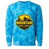 Unisex Midweight Tie-Dyed Crewneck Sweatshirt Thumbnail
